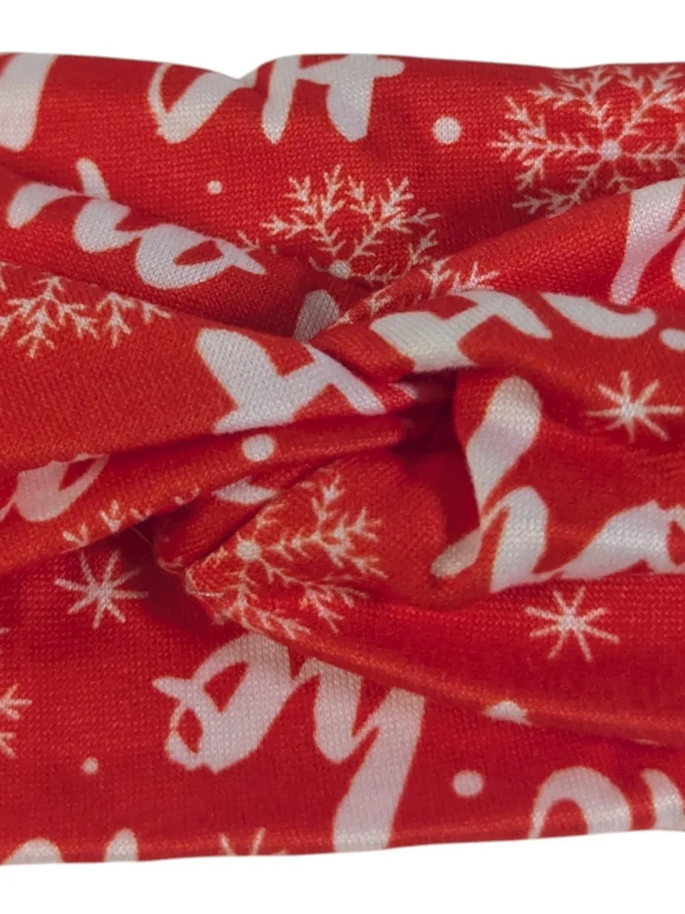 Twisted Headband Holiday 'Ho Ho' Red One Size